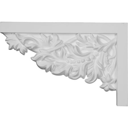 Ekena Millwork 11 3/4"W  x 7 7/8"H x  3/4"P Attica Large Stair Bracket, Left SB11X07AT-L